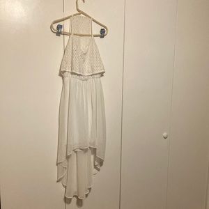 Bisou Bisoue Michele Bonbot Dress Women’s 6 White Sundress Eyelet Lace Crochet